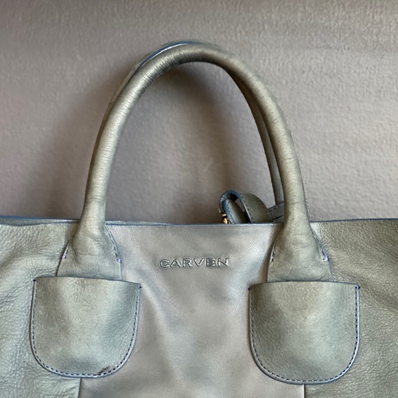 Carven Goat and Lambskin Leather Large Tote - Picture 3 of 8